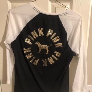 Pink Victoria Secret logo top new with tag